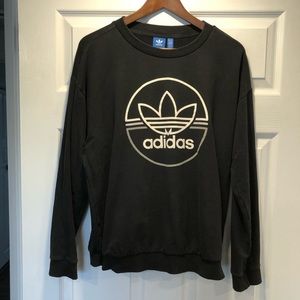 Adidas Originals Black Crewneck Hoodie Women’s L